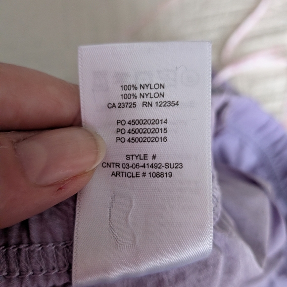 ARITZIA TNA Lilac Nylon Cargo Streetwear Athletic Athleisure Pants Size Small - Picture 12 of 13